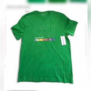 NWT Calvin Klein Jeans Vibrant Fern Green tee